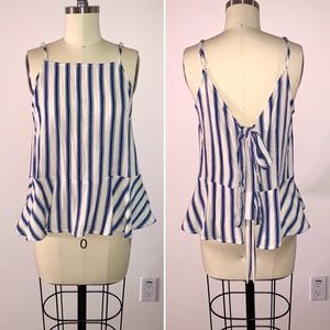 Lumiere (NWOT) Open Back Tank Top